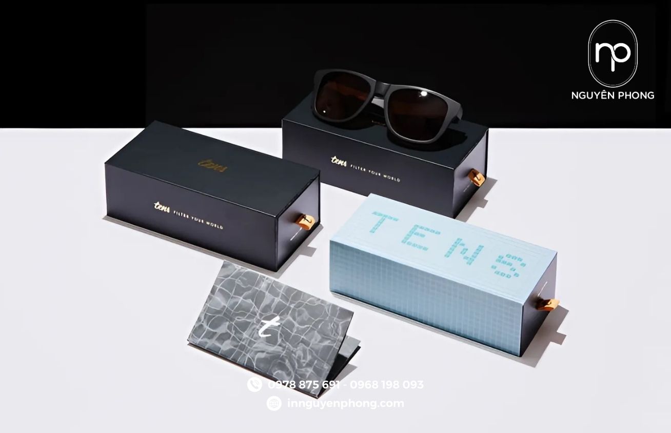 Mẫu hộp cứng cao cấp đựng kính